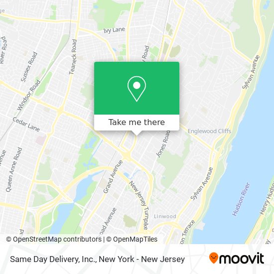 Same Day Delivery, Inc. map