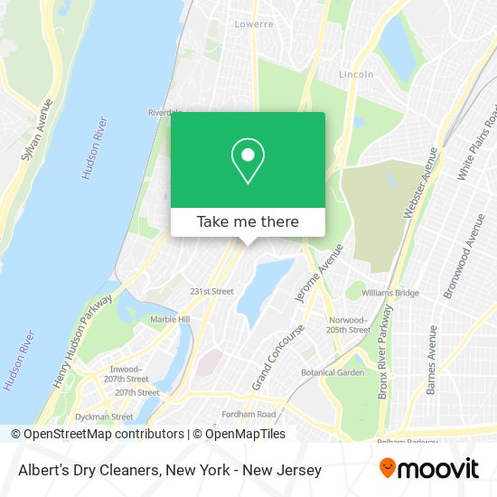 Albert's Dry Cleaners map