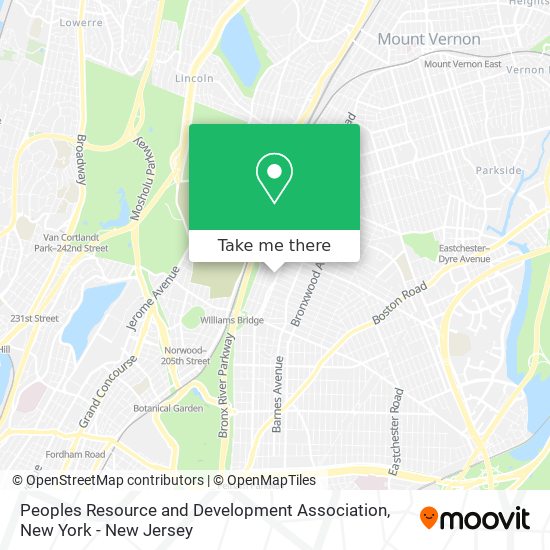 Peoples Resource and Development Association map