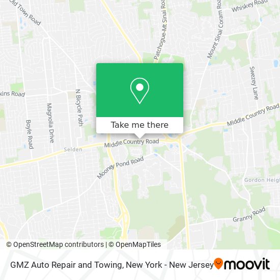 GMZ Auto Repair and Towing map