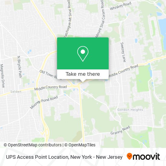 UPS Access Point Location map