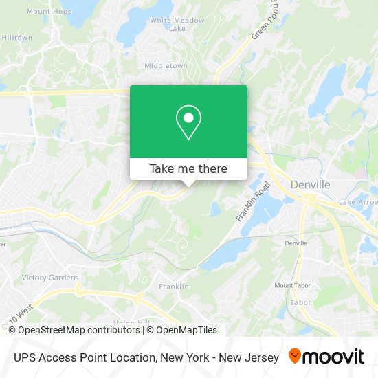 UPS Access Point Location map