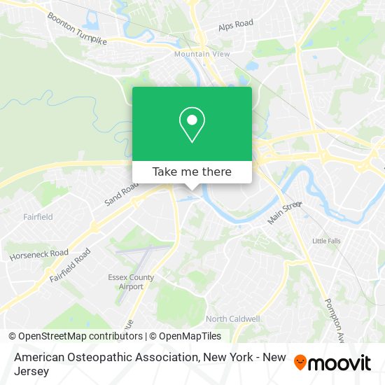 American Osteopathic Association map