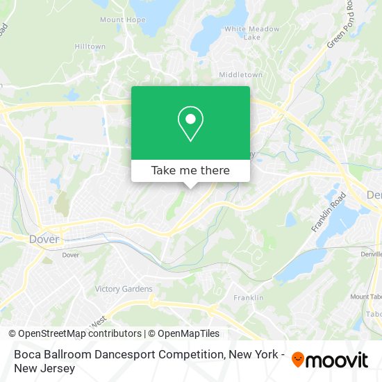 Boca Ballroom Dancesport Competition map