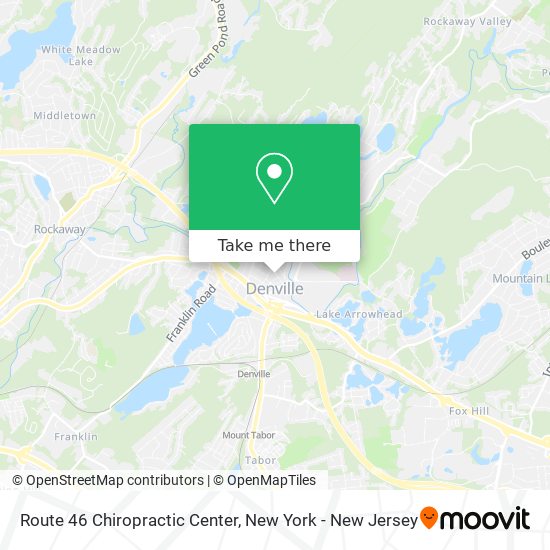 Route 46 Chiropractic Center map