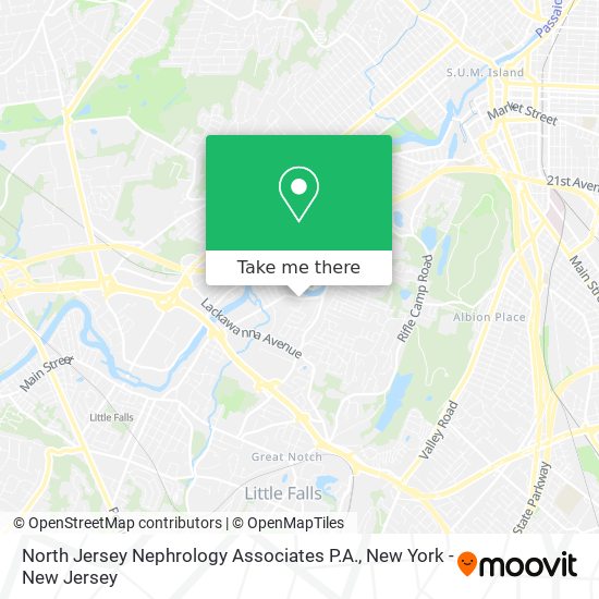 North Jersey Nephrology Associates P.A. map