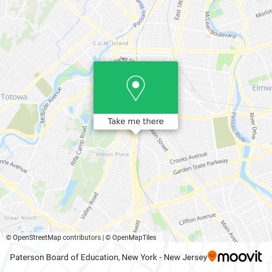 Mapa de Paterson Board of Education