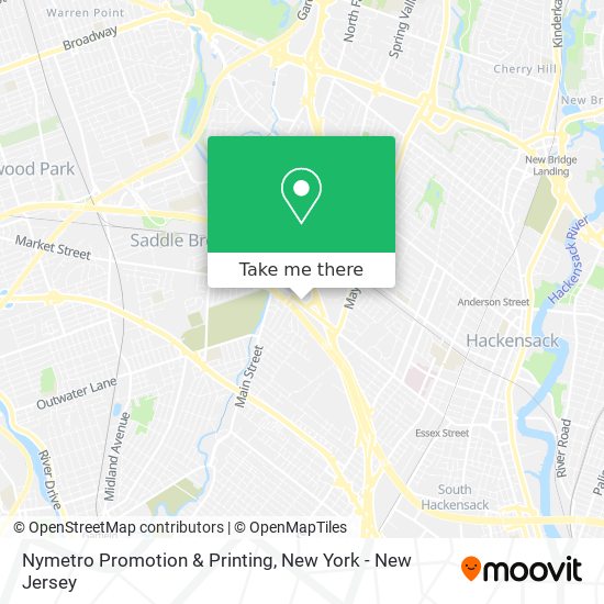 Mapa de Nymetro Promotion & Printing