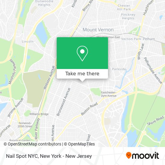 Nail Spot NYC map