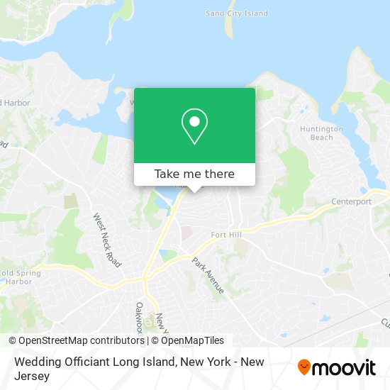 Wedding Officiant Long Island map