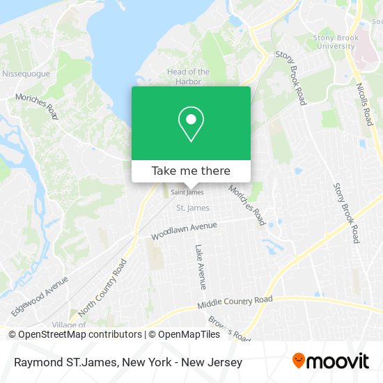Mapa de Raymond ST.James