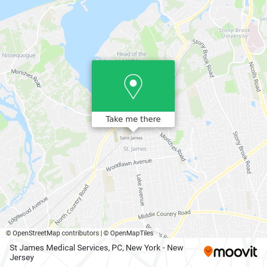 Mapa de St James Medical Services, PC