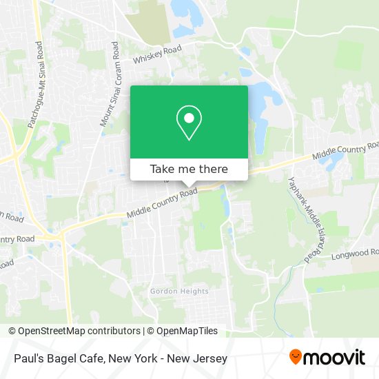 Paul's Bagel Cafe map