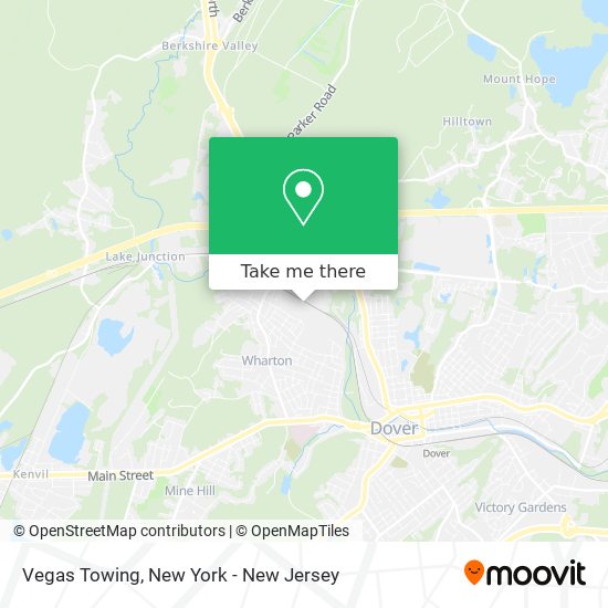 Vegas Towing map