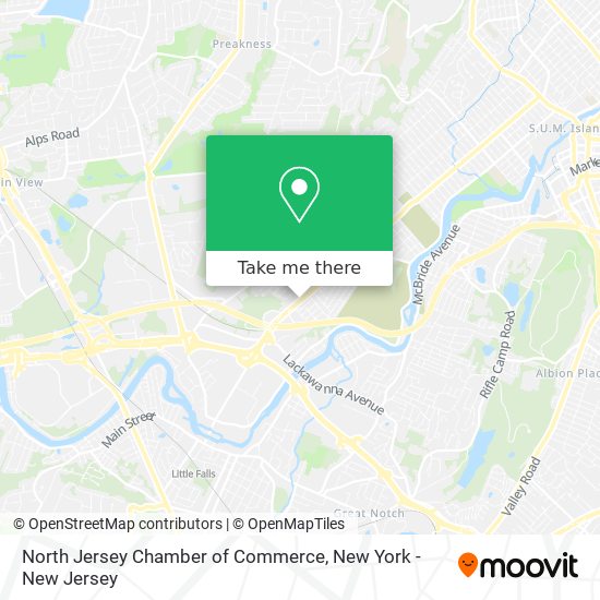 Mapa de North Jersey Chamber of Commerce