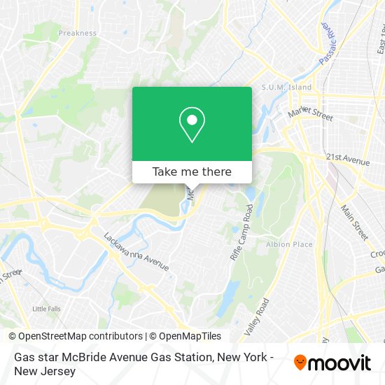 Gas star McBride Avenue Gas Station map