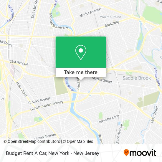 Budget Rent A Car map