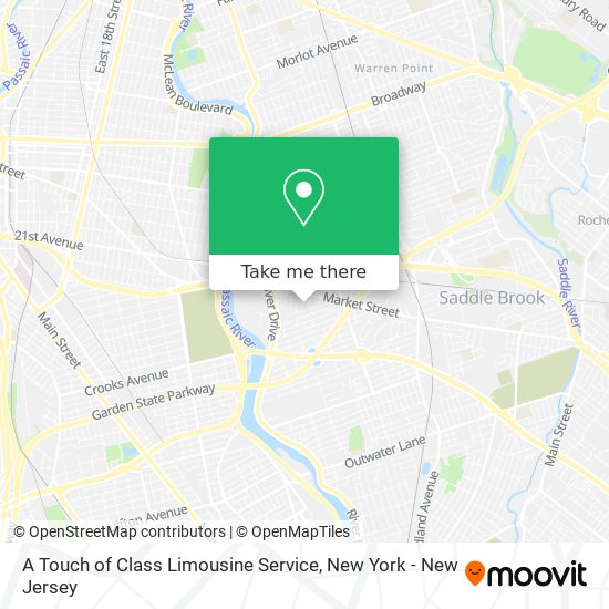 A Touch of Class Limousine Service map