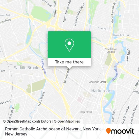 Mapa de Roman Catholic Archdiocese of Newark