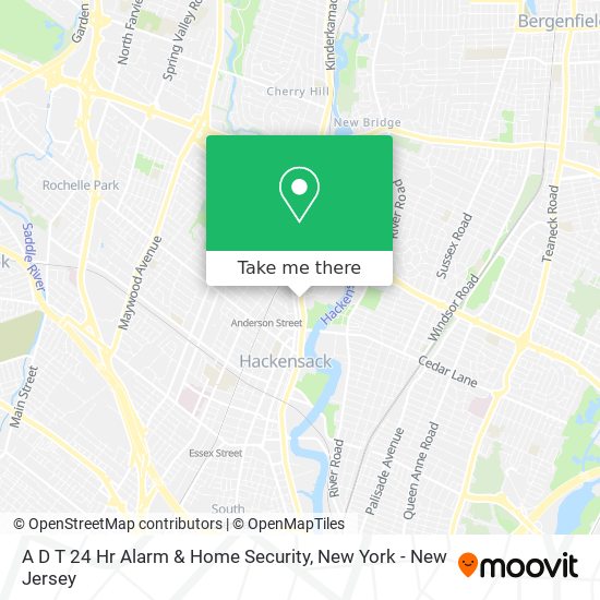 Mapa de A D T 24 Hr Alarm & Home Security