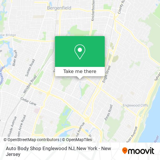 Mapa de Auto Body Shop Englewood NJ