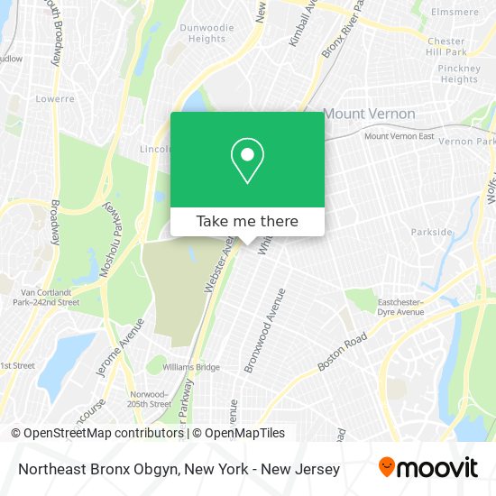 Mapa de Northeast Bronx Obgyn