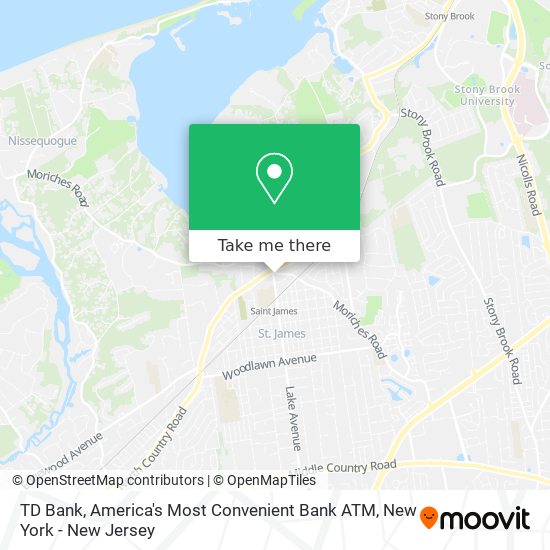 TD Bank, America's Most Convenient Bank ATM map