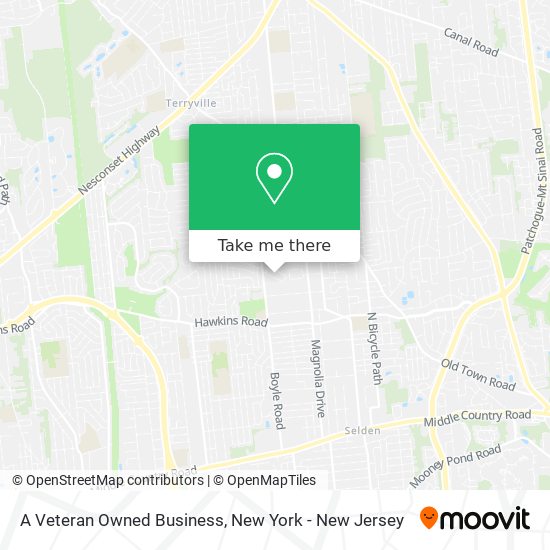 A Veteran Owned Business map