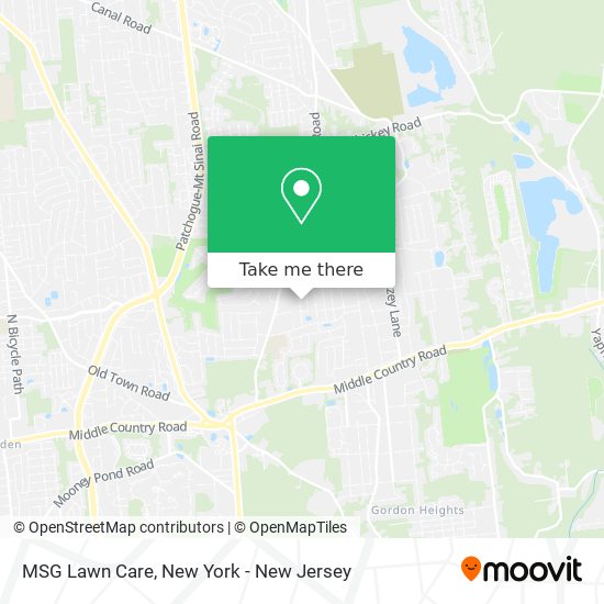 MSG Lawn Care map