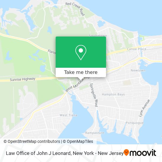 Mapa de Law Office of John J Leonard