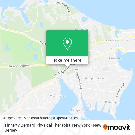 Finnerty Bernard Physical Therapist map