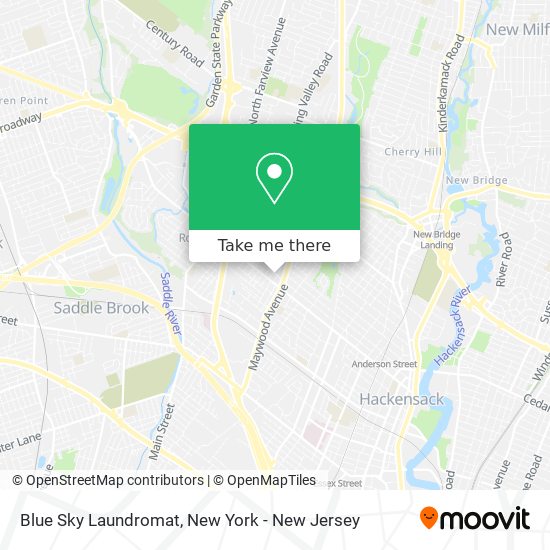 Blue Sky Laundromat map