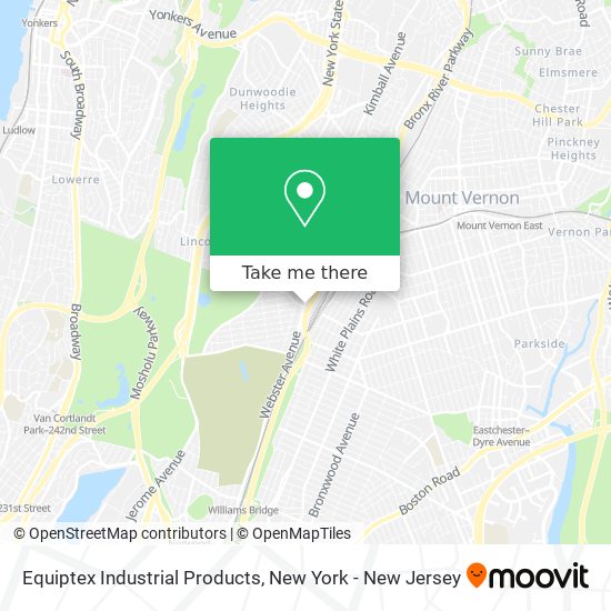 Mapa de Equiptex Industrial Products