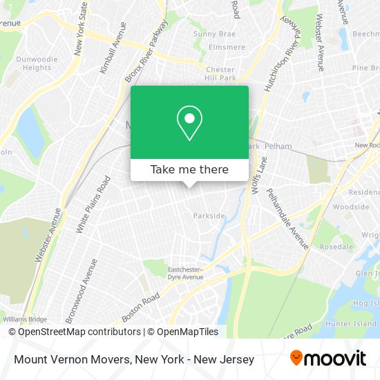 Mount Vernon Movers map