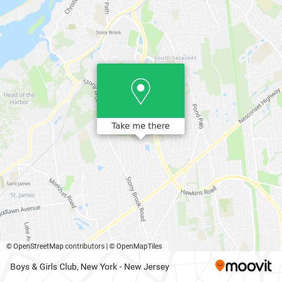 Boys & Girls Club map