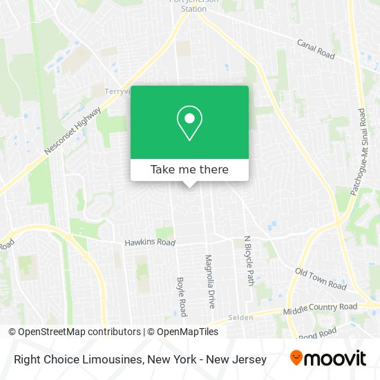 Right Choice Limousines map