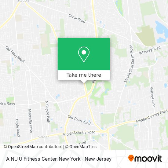 A NU U Fitness Center map