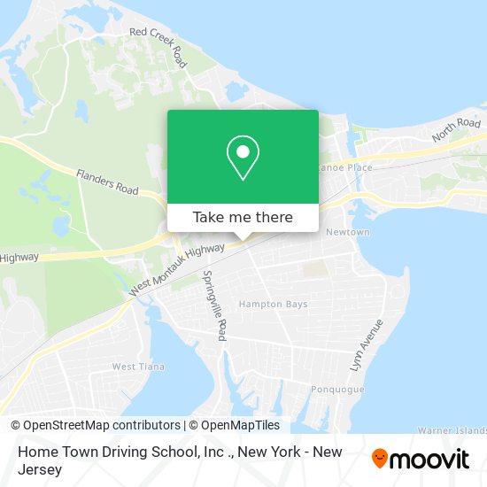 Home Town Driving School, Inc . map