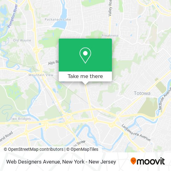 Web Designers Avenue map