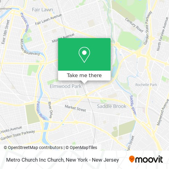 Mapa de Metro Church Inc Church