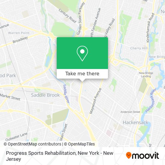 Mapa de Progress Sports Rehabilitation