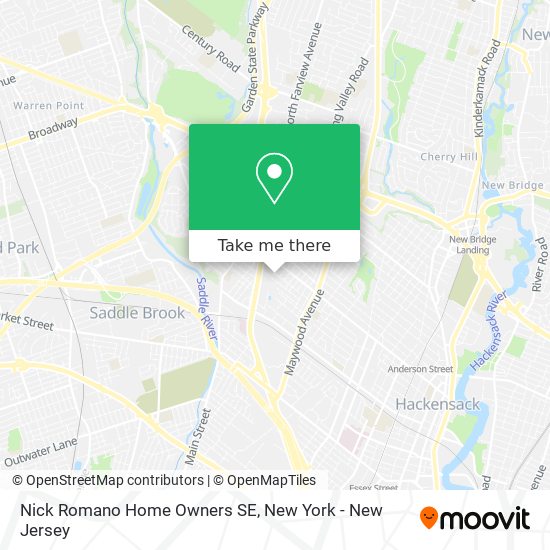 Nick Romano Home Owners SE map