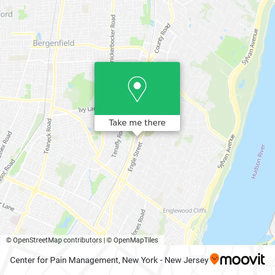 Center for Pain Management map