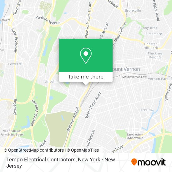 Tempo Electrical Contractors map