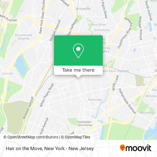 Hair on the Move map