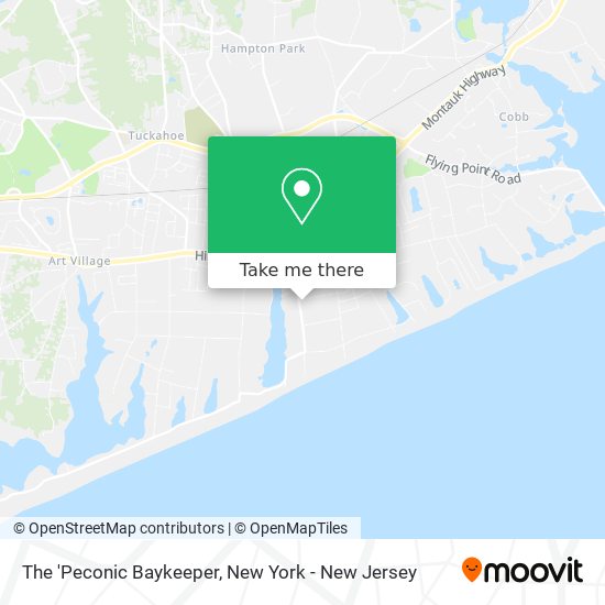 The 'Peconic Baykeeper map