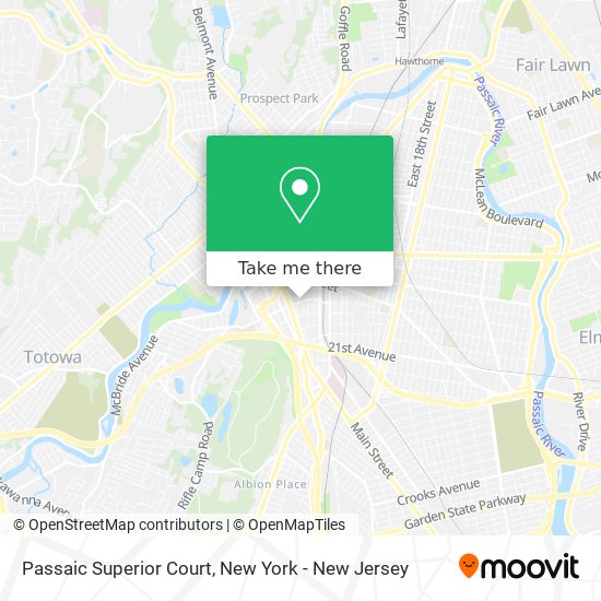 Mapa de Passaic Superior Court