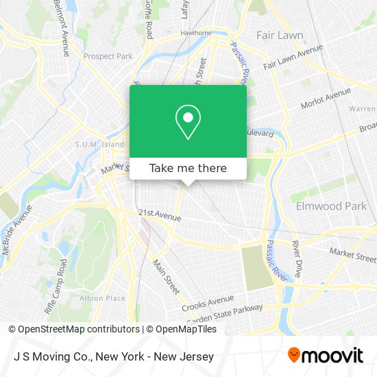 J S Moving Co. map