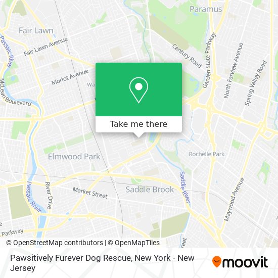 Mapa de Pawsitively Furever Dog Rescue