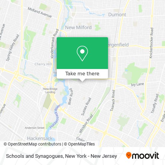 Mapa de Schools and Synagogues